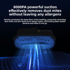 Handheld mattress vacuum for bed and sofa cleaning