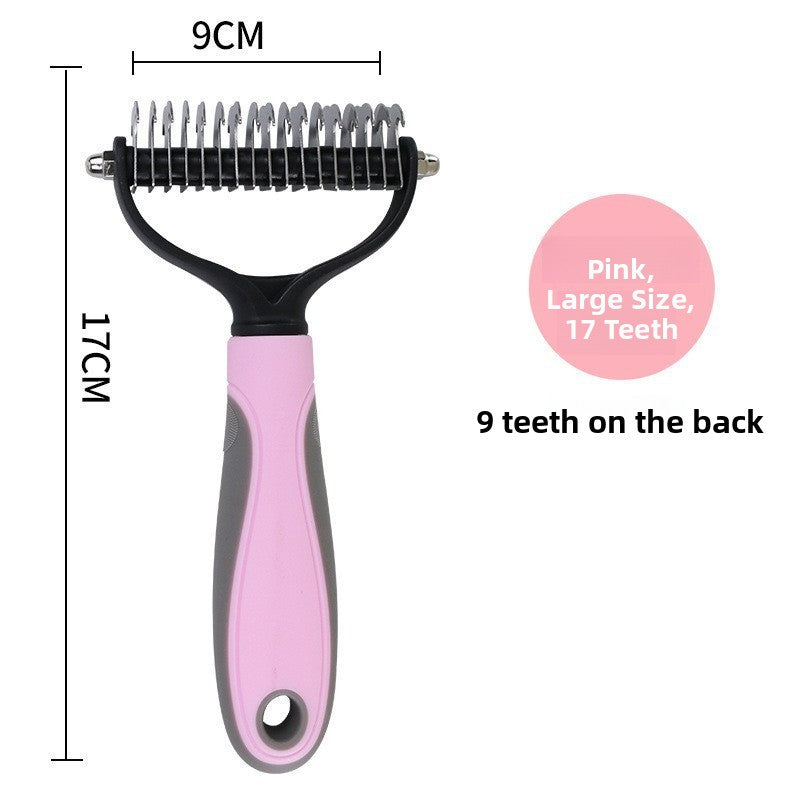 Pet dematting comb product view