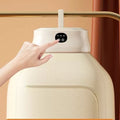 Compact electric clothes dryer with hanging drying bag
