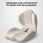 NorthOrca ergonomic seat cushion and backrest in black