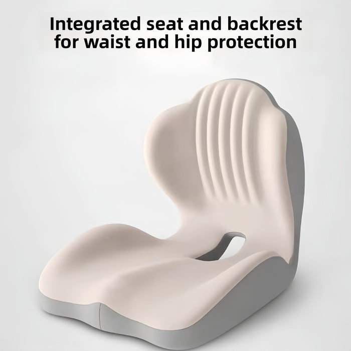 NorthOrca ergonomic seat cushion and backrest in black
