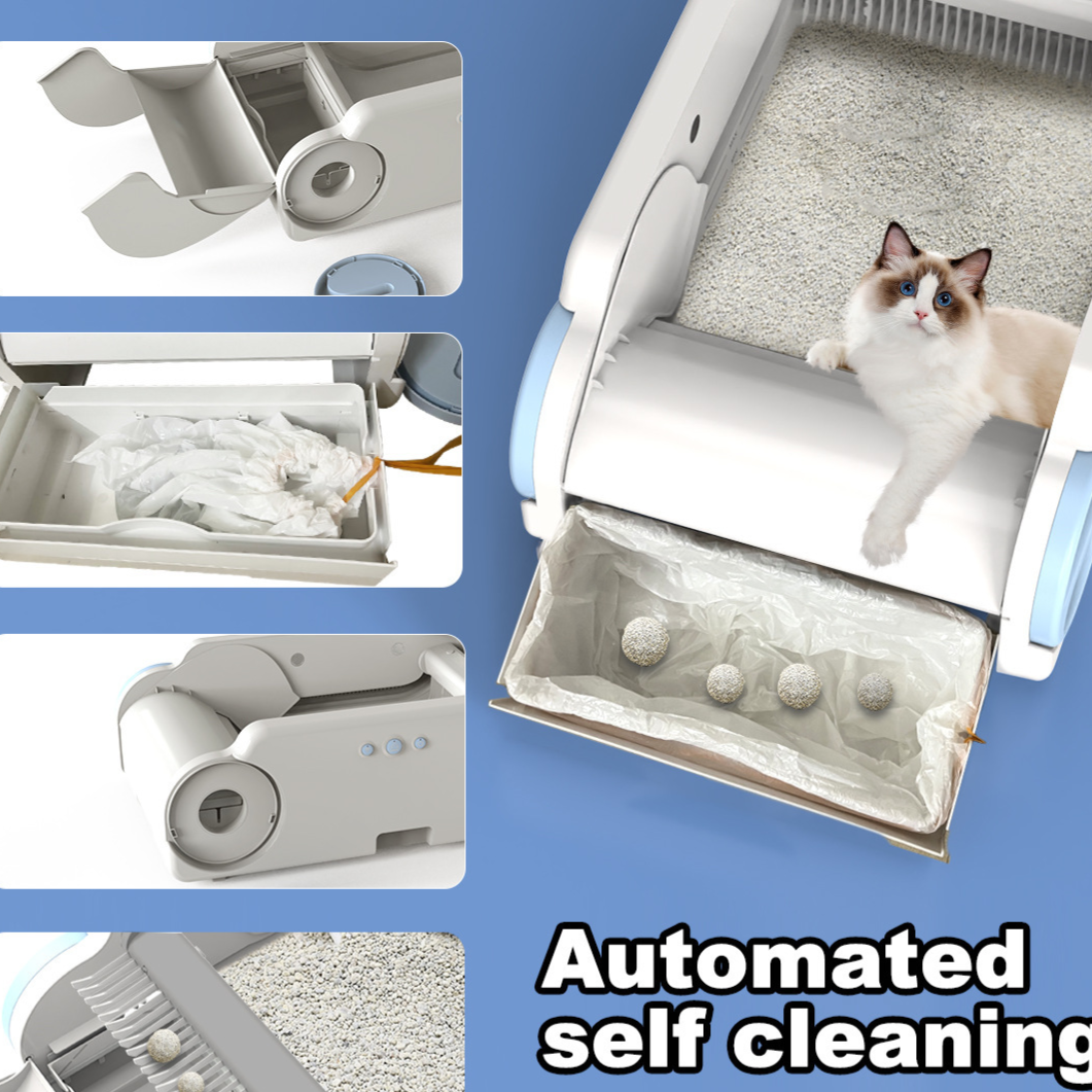 Intelligente selbstreinigende Katzentoilette