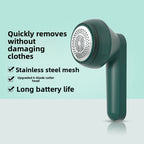 Portable electric fabric shaver for removing lint and pills