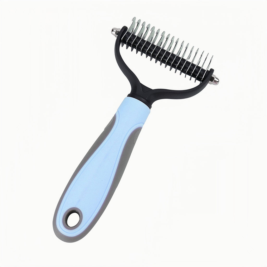 Comfortable pet grooming comb handle