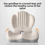 Integrated seat cushion and backrest for office chair comfort