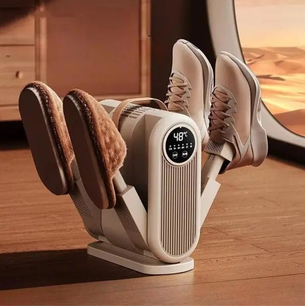 Four-arm electric shoe dryer lifestyle view