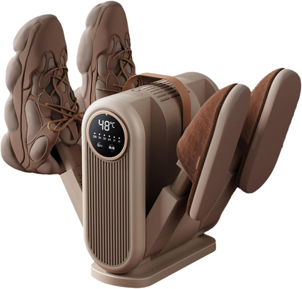 Four-arm shoe dryer drying two pairs of footwear