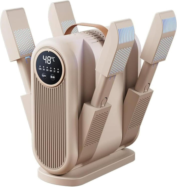 NorthOrca four-arm foldable shoe and boot dryer with digital display