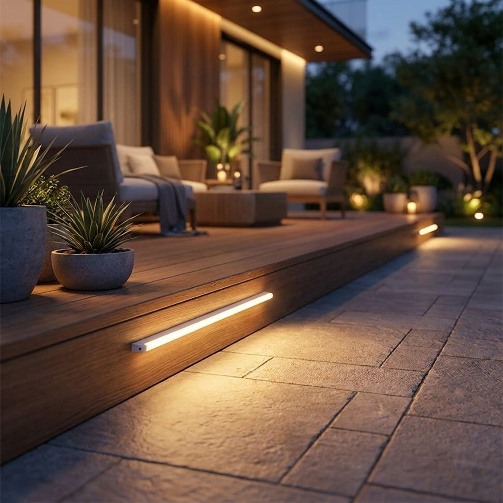 Under cabinet LED light brightness feature