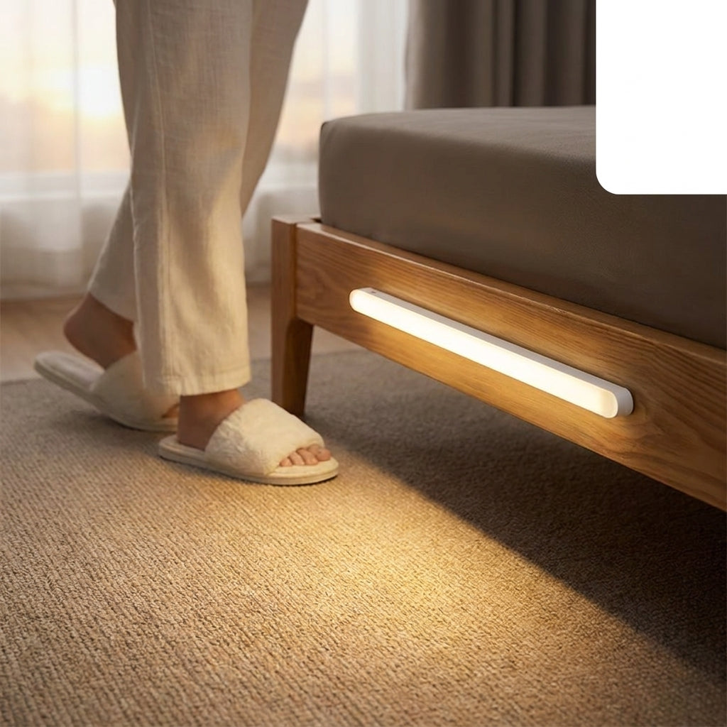 Magnetic motion sensor light installation feature