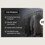 Problems with slow air drying and limited space