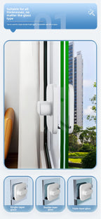 Magnetic glass cleaner in use