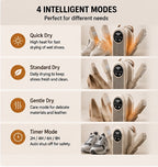 NorthOrca shoe dryer smart drying modes and timer controls