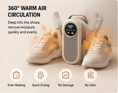 NorthOrca shoe dryer warm air circulation marketing image