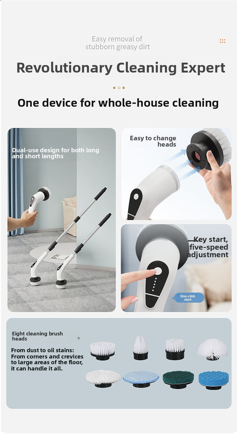 NorthOrca electric spin scrubber feature overview