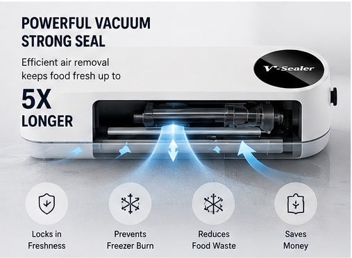 NorthOrca vacuum sealer powerful vacuum and strong seal